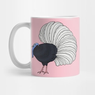 Bulwer's pheasant bird cartoon illustration Mug